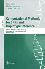 Computational Methods For Snps And Haplotype Inference Dimacsrecomb Satellite Workshop Piscataway Nj Usa November 2122 2002 Revised Papers 1st Edition Andrew G Clark