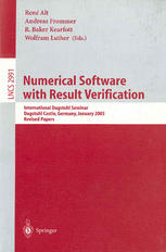 Numerical Software With Result Verification International Dagstuhl Seminar Dagstuhl Castle Germany January 1924 2003 Revised Papers 1st Edition Jrgen Wolff Von Gudenberg Auth