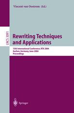 Rewriting Techniques And Applications 15th International Conference Rta 2004 Aachen Germany June 35 2004 Proceedings 1st Edition Neil D Jones