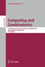 Computing And Combinatorics 11th Annual International Conference Cocoon 2005 Kunming China August 1629 2005 Proceedings 1st Edition Leslie G Valiant Auth