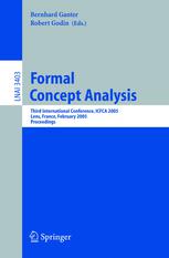 Formal Concept Analysis Third International Conference Icfca 2005 Lens France February 1418 2005 Proceedings 1st Edition Mohammed J Zaki