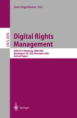 Digital Rights Management Acm Ccs9 Workshop Drm 2002 Washington Dc Usa November 18 2002 Revised Papers 1st Edition Stanley Chow