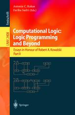 Computational Logic Logic Programming And Beyond Essays In Honour Of Robert A Kowalski Part Ii 1st Edition Paolo Baldan