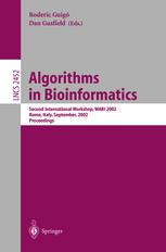 Algorithms In Bioinformatics Second International Workshop Wabi 2002 Rome Italy September 1721 2002 Proceedings 1st Edition L R Grate