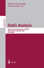 Static Analysis 9th International Symposium Sas 2002 Madrid Spain September 1720 2002 Proceedings 1st Edition Thomas Reps Auth