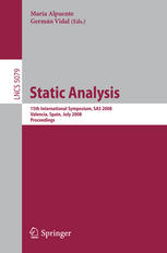 Static Analysis 15th International Symposium Sas 2008 Valencia Spain July 1618 2008 Proceedings 1st Edition Roberto Giacobazzi