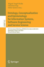 Ontology Conceptualization And Epistemology For Information Systems Software Engineering And Service Science 4th International Workshop Ontose 2010 Held At Caise 2010 Hammamet Tunisia June 78 2010 Revised Selected Papers 1st Edition Thomas Kohlborn