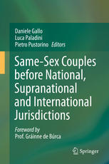 Samesex Couples Before National Supranational And International Jurisdictions 1st Edition Daniele Gallo