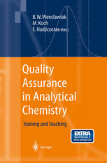 Quality Assurance In Analytical Chemistry Training And Teaching Bernd Wenclawiak Auth