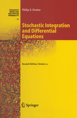 Stochastic Integration And Differential Equations 2nd Edition Philip E Protter Auth