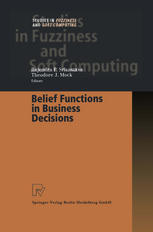 Belief Functions In Business Decisions 1st Edition Rajendra P Srivastava