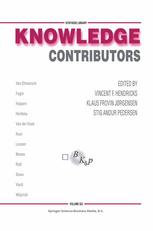 Knowledge Contributors 1st Edition V F Hendricks K F Jrgensen