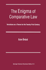 The Enigma Of Comparative Law Variations On A Theme For The Twentyfirst Century 1st Edition Esin Rc Auth
