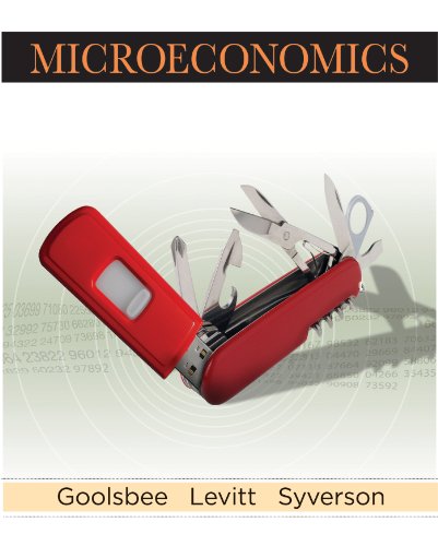 Microeconomics First Edition Austan Goolsbee Steven Levitt Chad Syverson