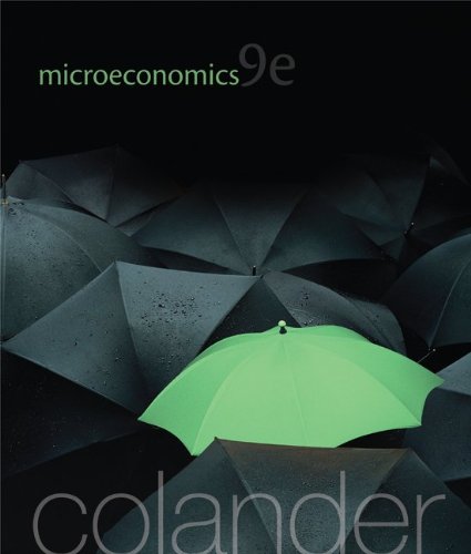 Microeconomics 9th Edition David Colander