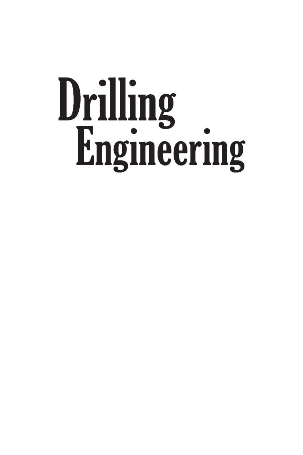 Drilling Engineering Jj Azar G Robello Samuel