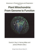 Plant Mitochondria From Genome To Function 1st Edition David A Day Auth