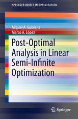 Postoptimal Analysis In Linear Semiinfinite Optimization 1st Edition Miguel A Goberna