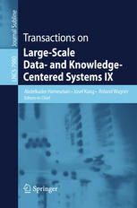 Transactions On Largescale Data And Knowledgecentered Systems Ix 1st Edition William Kokou Ddzo