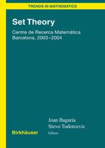 Set Theory Centre De Recerca Matem Tica Barcelona 20032004 Joan Bagaria