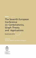 The Seventh European Conference On Combinatorics Graph Theory And Applications Eurocomb 2013 1st Edition Roman Glebov