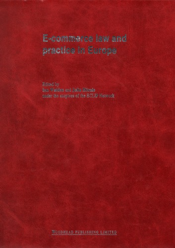 Ecommerce Law And Practice In Europe Ian Walden