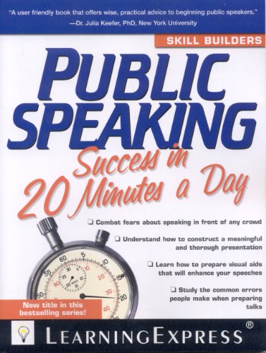 Public Speaking Success In 20 Minutes A Day Learningexpress Editors