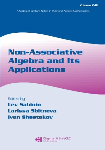 Nonassociative Algebra And Its Applications Lev Sabinin Larissa Sbitneva