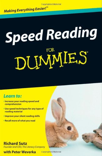 Speed Reading For Dummies 1st Edition Richard Sutz Peter Weverka