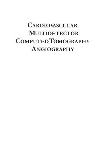 Cardiovascular Multidetector Ct Angiography Raman Subha