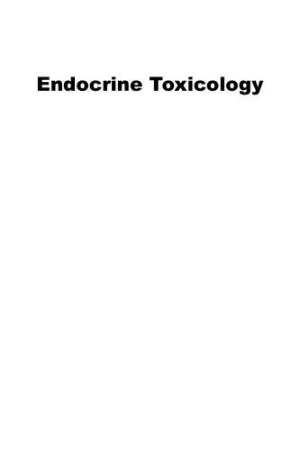 Endocrine Toxicology Third Edition Eldridge J Charles