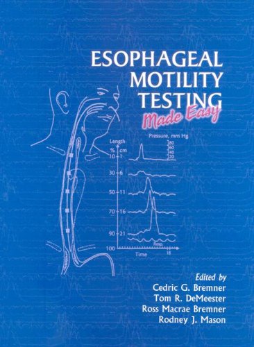 Esophageal Motility Testing Bremner Cedric G