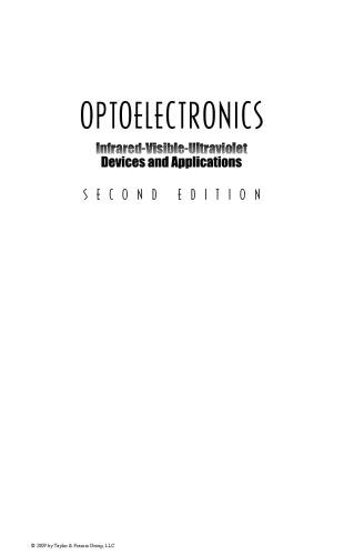 Optoelectronics Infraredvisableultraviolet Devices And Applications Second Edition Birtalan