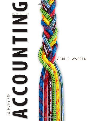 Survey Of Accounting 6th Edition Carl S Warren