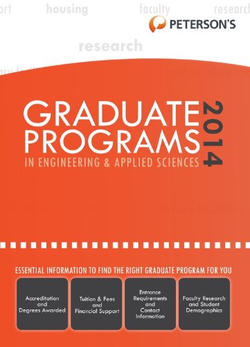 Graduate Programs In Engineering Applied Sciences 2014 48th Edition Petersons