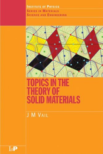 Topics In The Theory Of Solid Materials 1st Jm Vail
