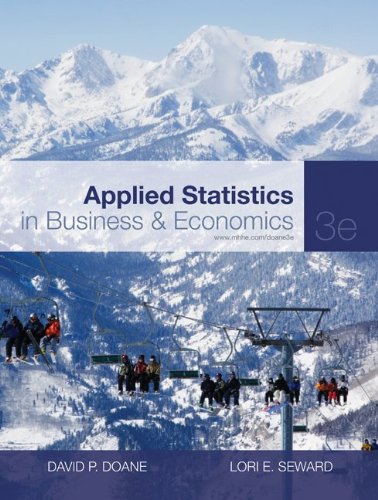 Applied Statistics In Business And Economics 3rd Edition David Doane
