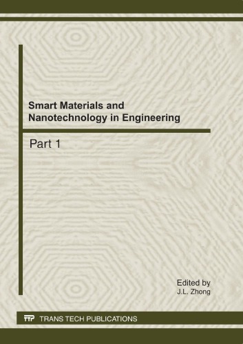 Smart Materials And Nanotechnology In Engineering J L Zhong