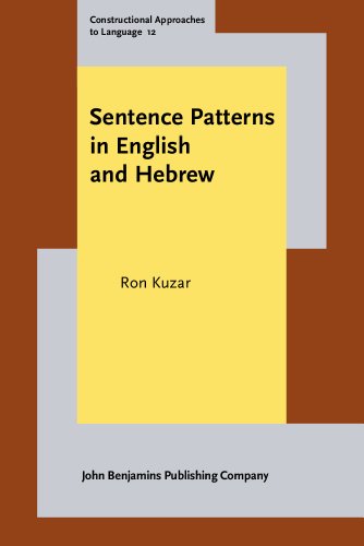 Sentence Patterns In English And Hebrew Ron Kuzar