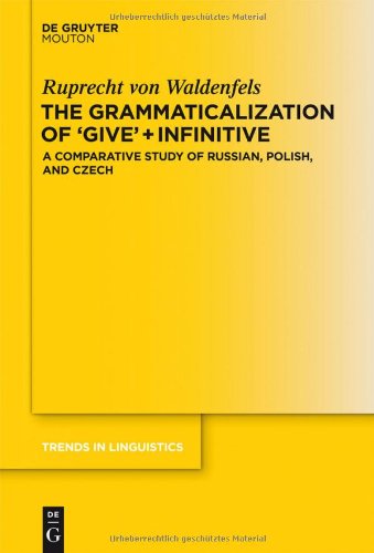 The Grammaticalization Of Give Infinitive A Comparative Study Of Russian Polish And Czech Ruprecht Von Waldenfels