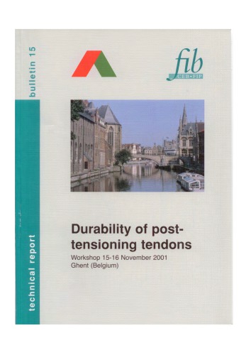 Fib 15 Durability Of Posttensioning Tendons Fib