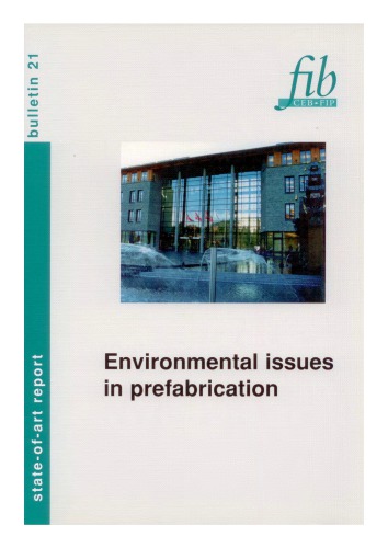 Fib 21 Environmental Issues In Prefabrication Fib