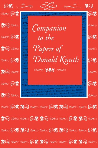 Companion To The Papers Of Donald Knuth Donald E Knuth