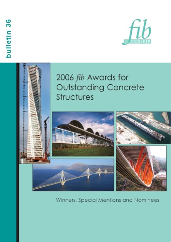 Fib 36 2006 Fib Awards For Outstanding Concrete Structures