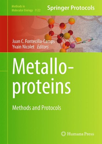Metalloproteins Methods And Protocols 1st Edition Juan C Fontecillacamps