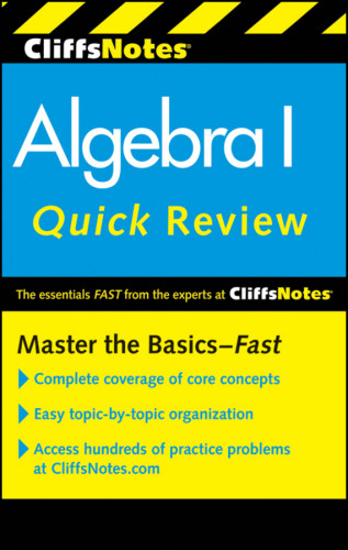Cliffsnotes Algebra I Quick Review 2nd Edition Jerry Bobrow