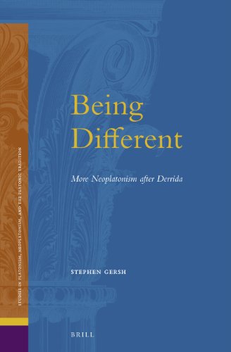 Being Different More Neoplatonism After Derrida Stephen E Gersh