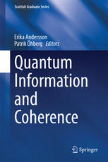 Quantum Information And Coherence 1st Edition Erika Andersson
