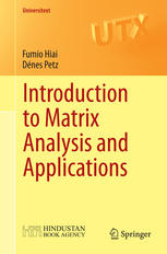 Introduction To Matrix Analysis And Applications 1st Edition Fumio Hiai