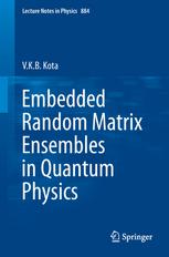 Embedded Random Matrix Ensembles In Quantum Physics 1st Edition Vkb Kota Auth